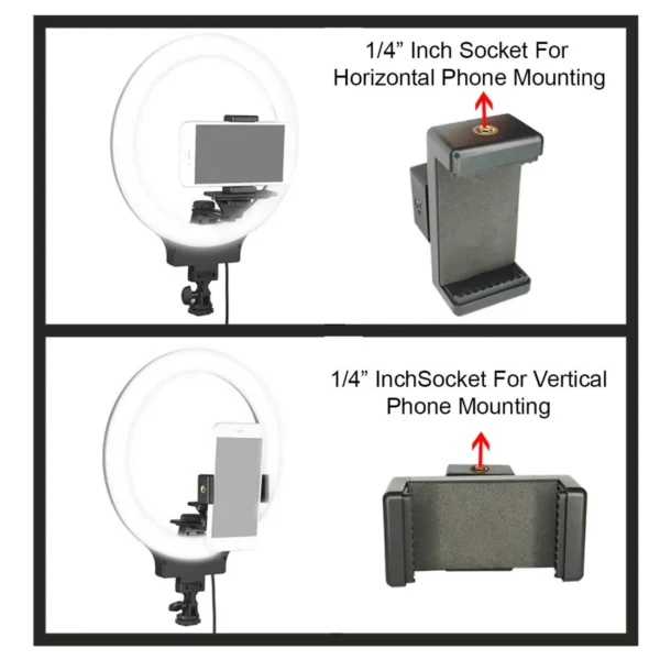 Osaka® 10" Professional LED Ring Light with Tripod Stand, 3-Mode Dimmable Lighting for Photos & Videos - Image 2