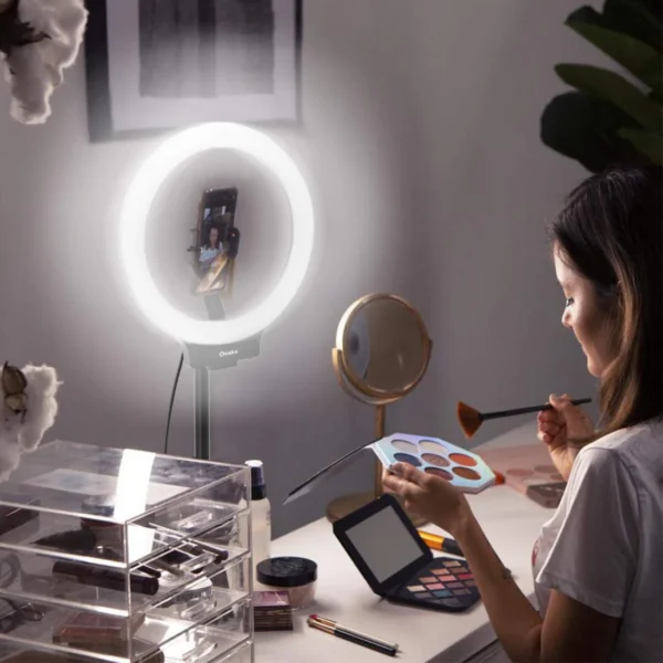 Osaka 10" Professional LED Ring Light with Tripod Stand and Bluetooth for Andoid/iOS - Image 5