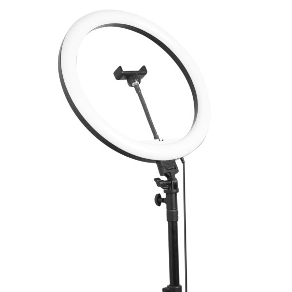 Osaka® 14Inch Professional LED Ring Light 15W Dimmable Lighting 2 Color Modes for Photo Shoot Video Shoot Live Stream Makeup Compatible with iPhone & Android Phones - Image 5